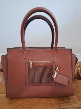 Classic Structured Tote Bag in Brown
